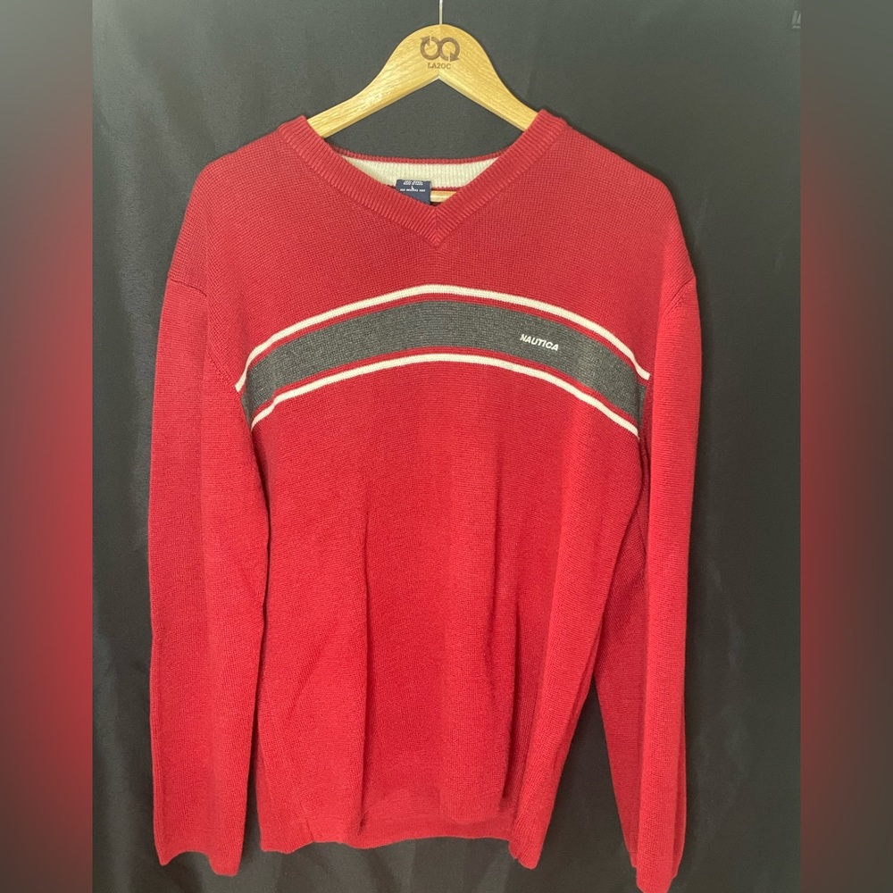 Vintage Nautica V neck sweater
